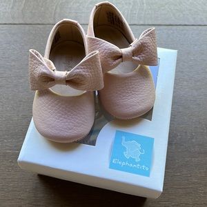 Size 2 baby pink ballerina shoes